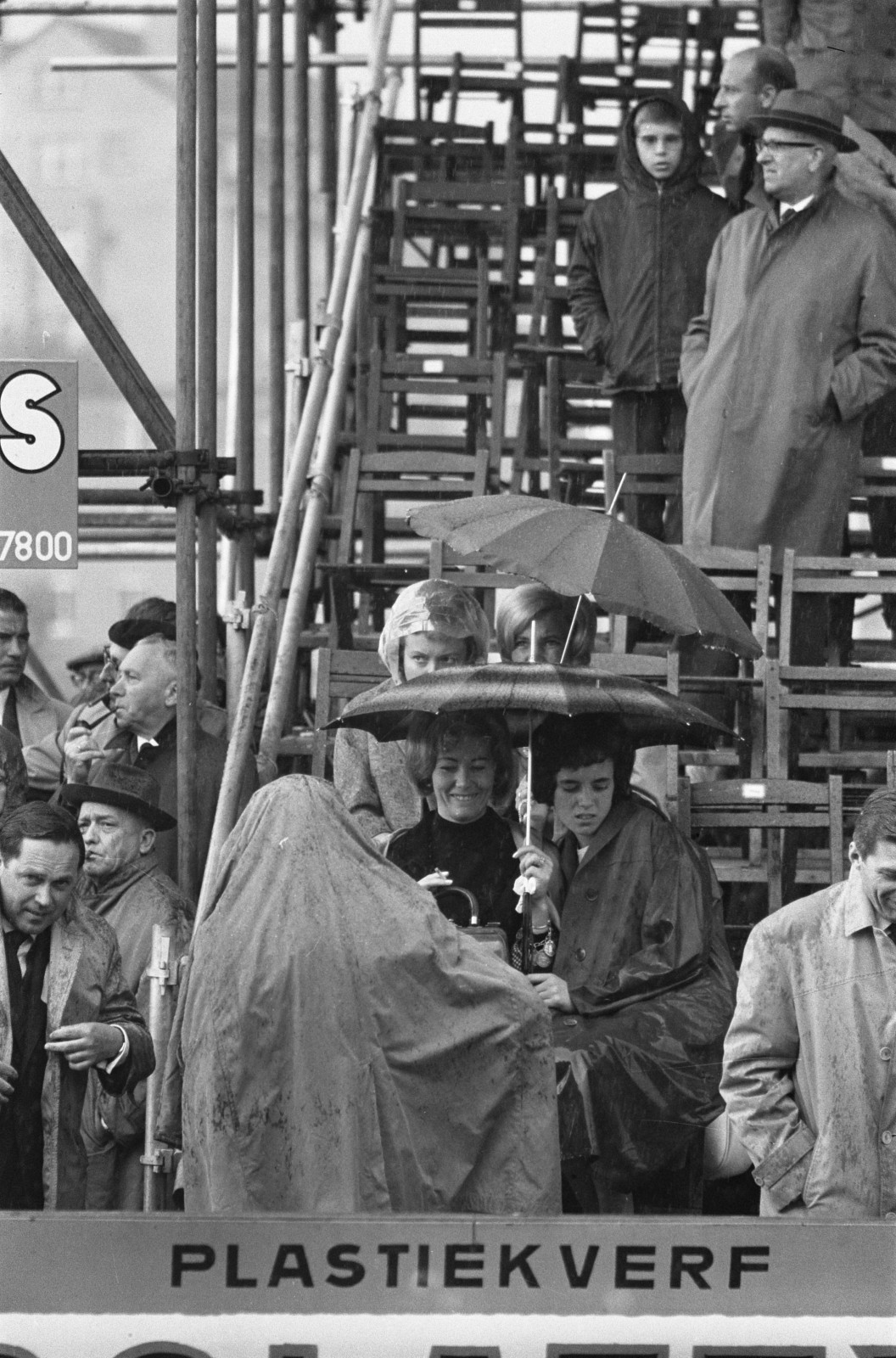 Tribune van het WK in Ronse 1963