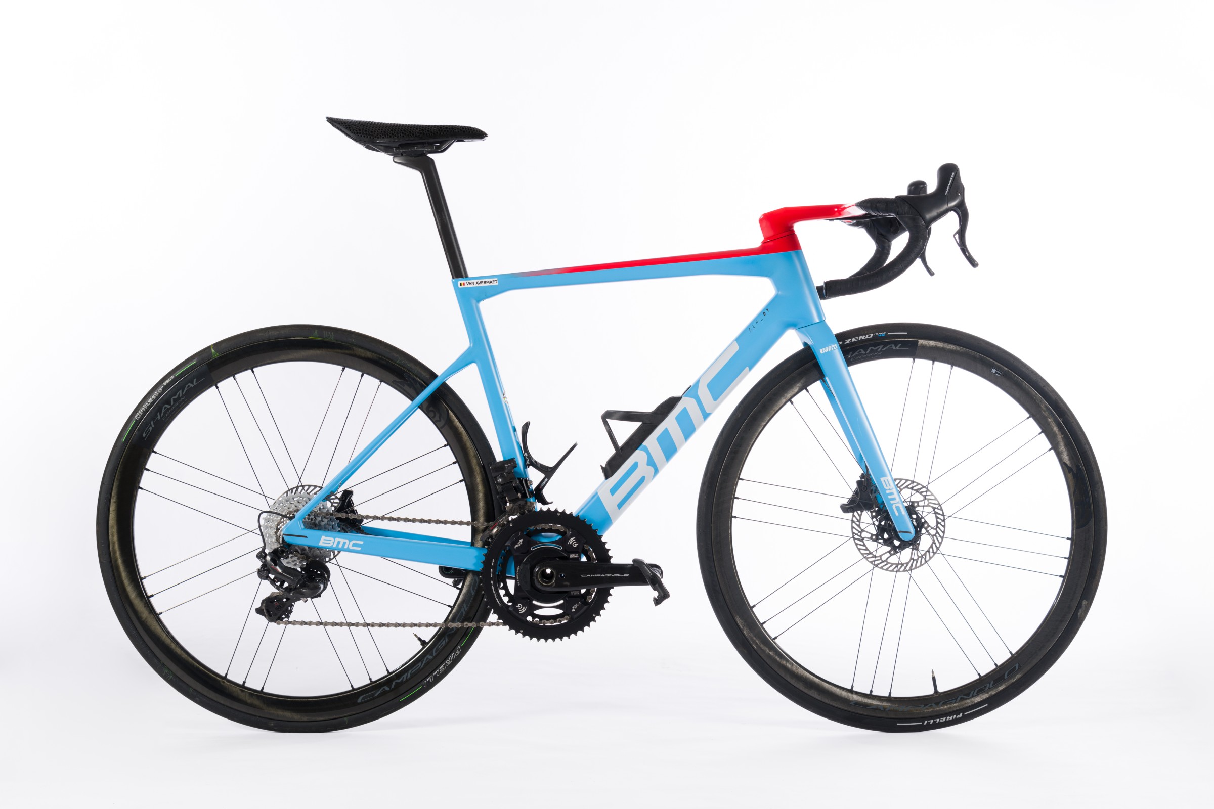 Koersfiets waarop Greg Van Avermaet de wielerwedstrijd Boucles de l'Aulne won in 2023