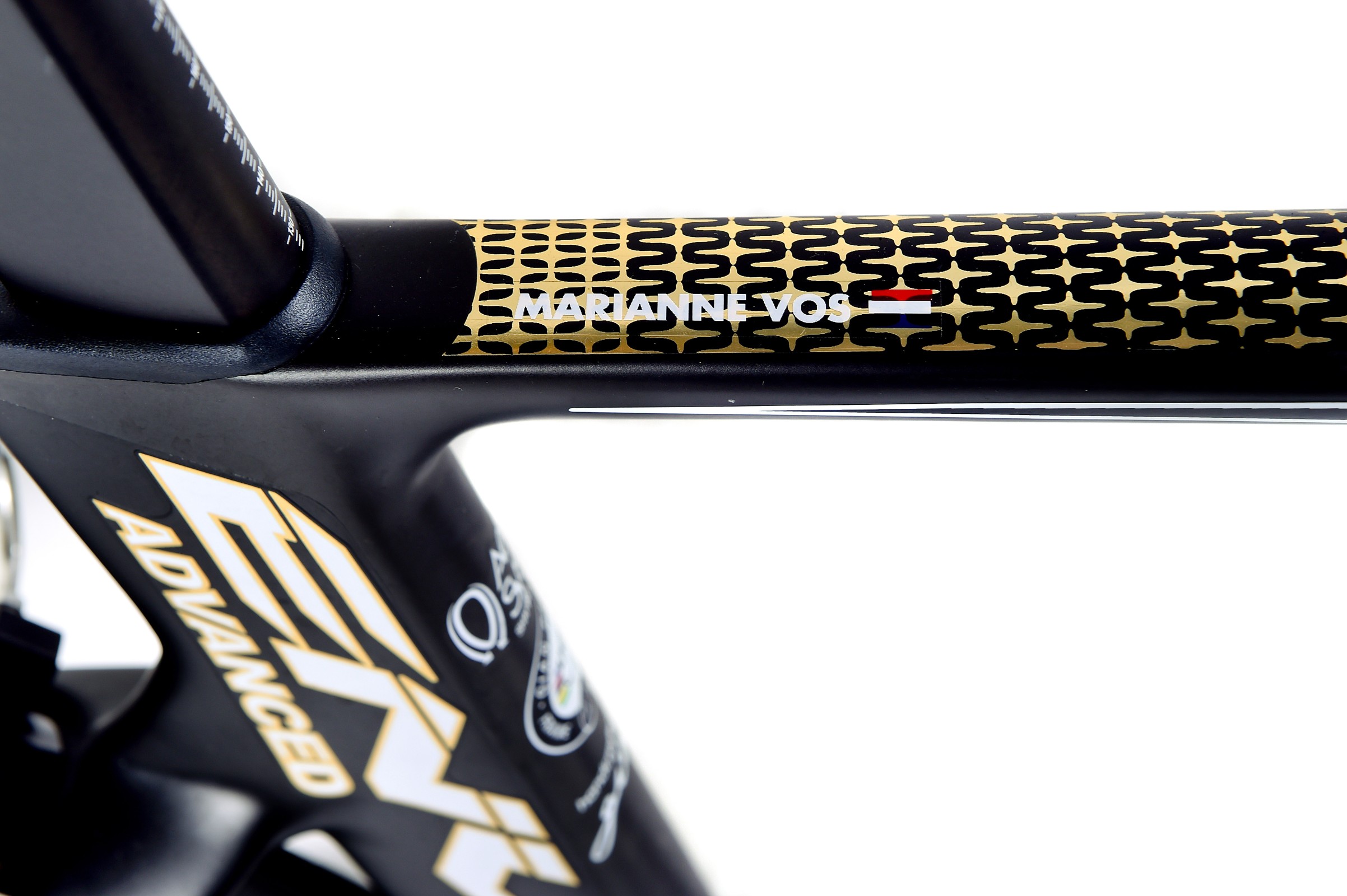 Bovenaanzicht frame fiets Marianne Vos - La Course