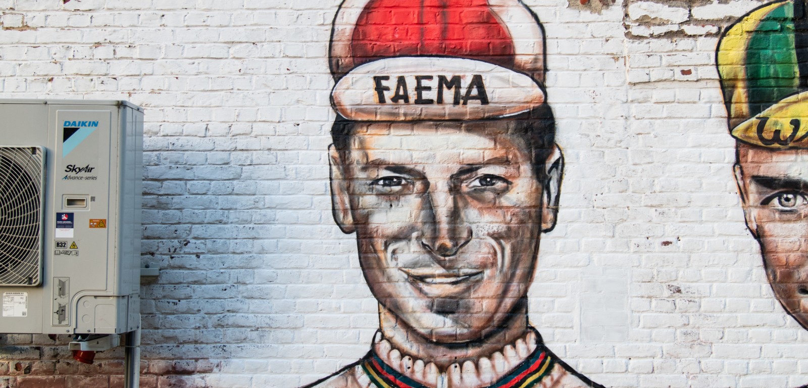 Mural van Rik Van Looy bij KOERS