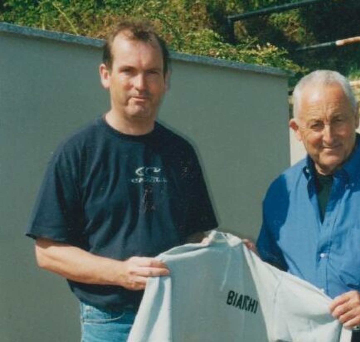 Noël Grégoire en Fausto Coppi poseren samen