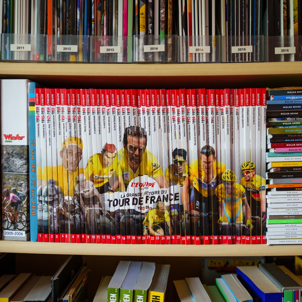 Terugblik op de geschiedenis van de Tour de France uitgebracht door L'Equipe in 2012